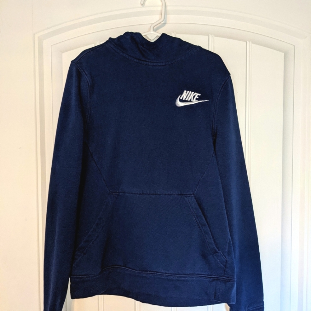 Nike navy blue boys M hoodie